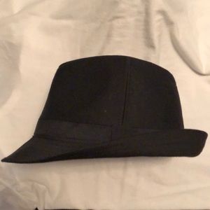 Black Fedora hat, one size